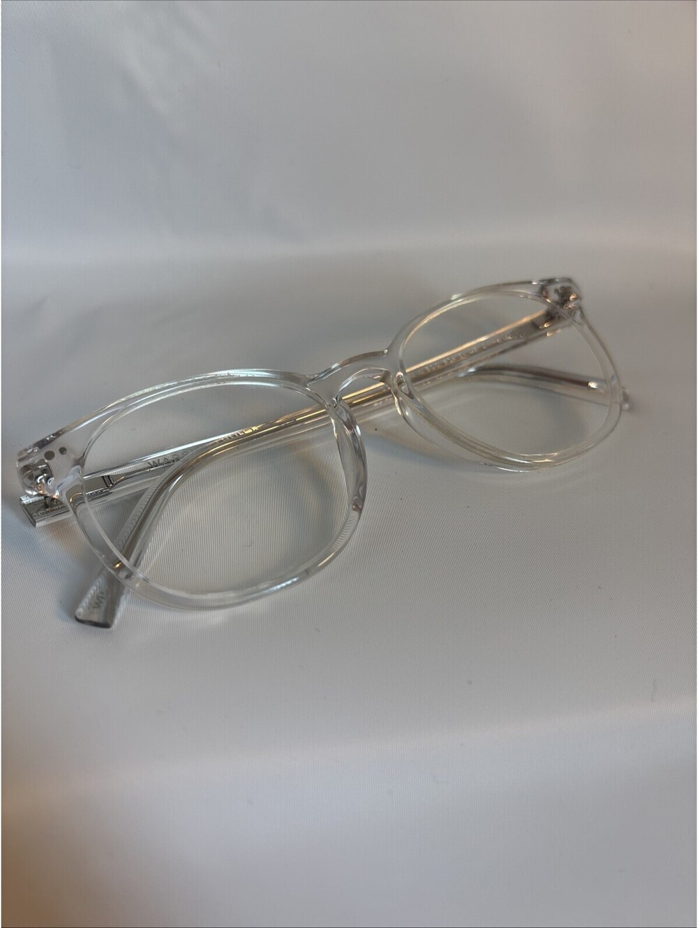 Warby Parker Carlton Eyeglasses Frame W500 Unisex Crystal Full Rim 52-18-145